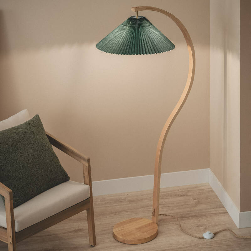 Lámpara de Pie Madera Luanda