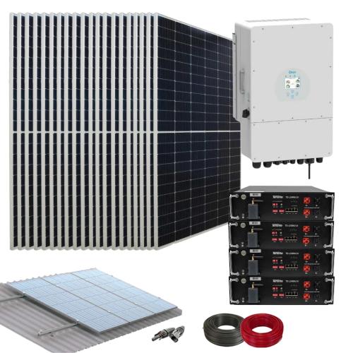 Kit Energía Solar con Inversor Deye Trifásico 12000W