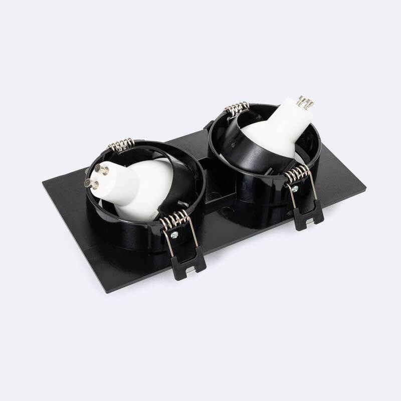 Foco Downlight Cuadrado Basculante GU10 6W Corte 75x150 mm PC
