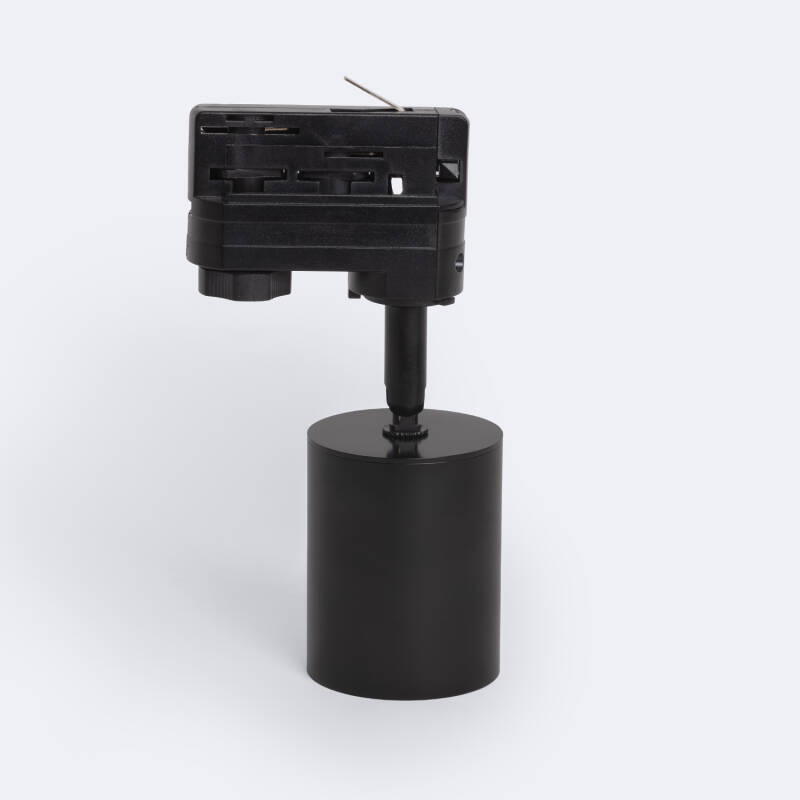 Foco Carril LED Trifásico 10W Regulable Mallet Negro
