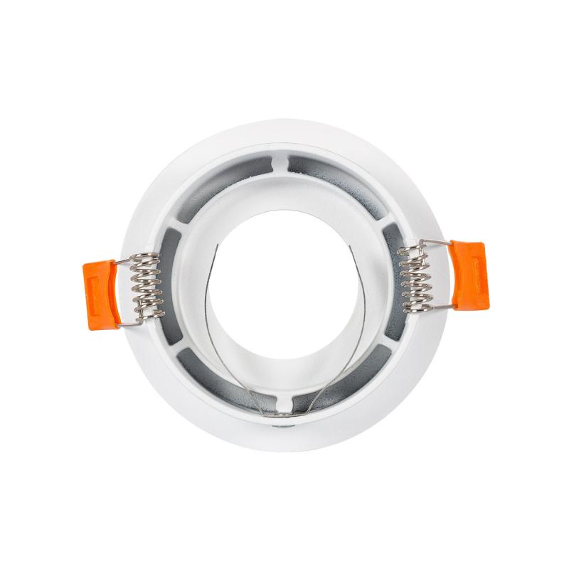 Aro Downlight Circular Design Blanco para Bombilla LED GU10 / GU5.3 Corte Ø 70 mm
