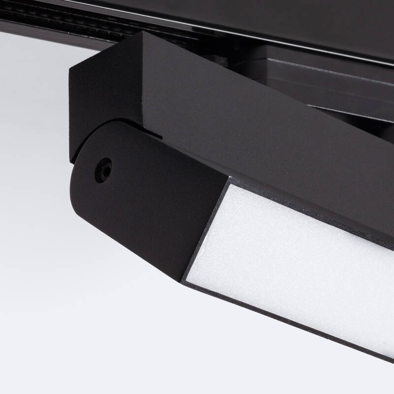 Foco Carril Lineal LED Trifásico 24W Regulable CCT Seleccionable Elegant Negro