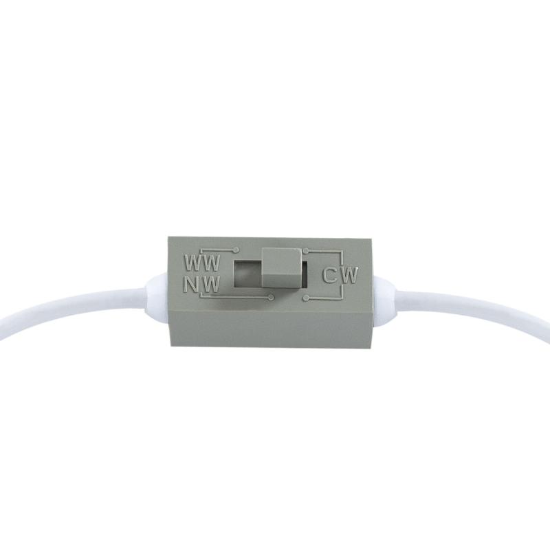 Placa LED 18W Circular Surface CCT Seleccionable Corte Ø 160 mm IP54