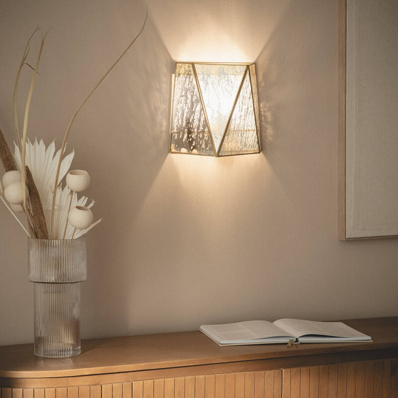 Aplique de Pared Metal Cristal Mattina  ILUZZIA