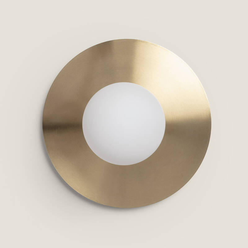 Plafón de Techo Metal y Cristal Moonlight Brass