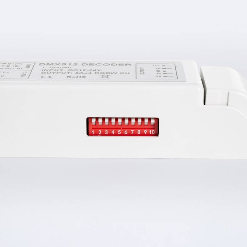 Controlador RGBW DMX512 Decoder 4 Canales