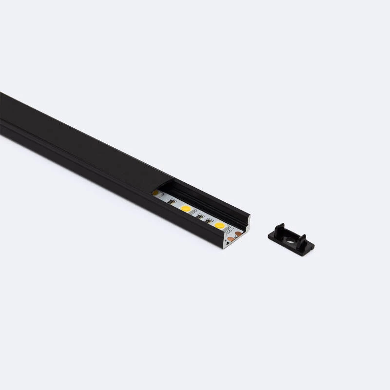 Perfil Aluminio Superficie para Tiras LED hasta 12 mm