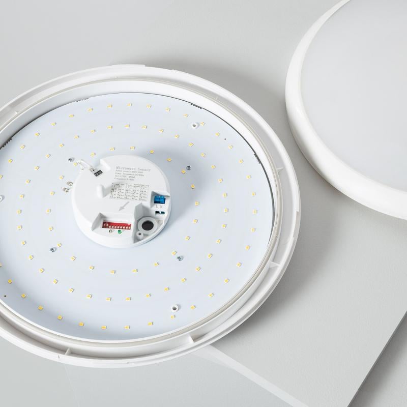 Plafón LED 20W Circular con Detector de Movimiento Radar Ø330 mm