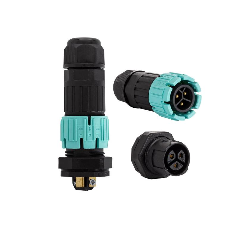Conector para Caja Estanca 3 Pines 0.5-2.5mm² IP68