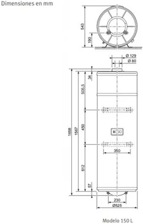 Bomba de Calor ACS 150 litros Saunier Duval Magna Aqua