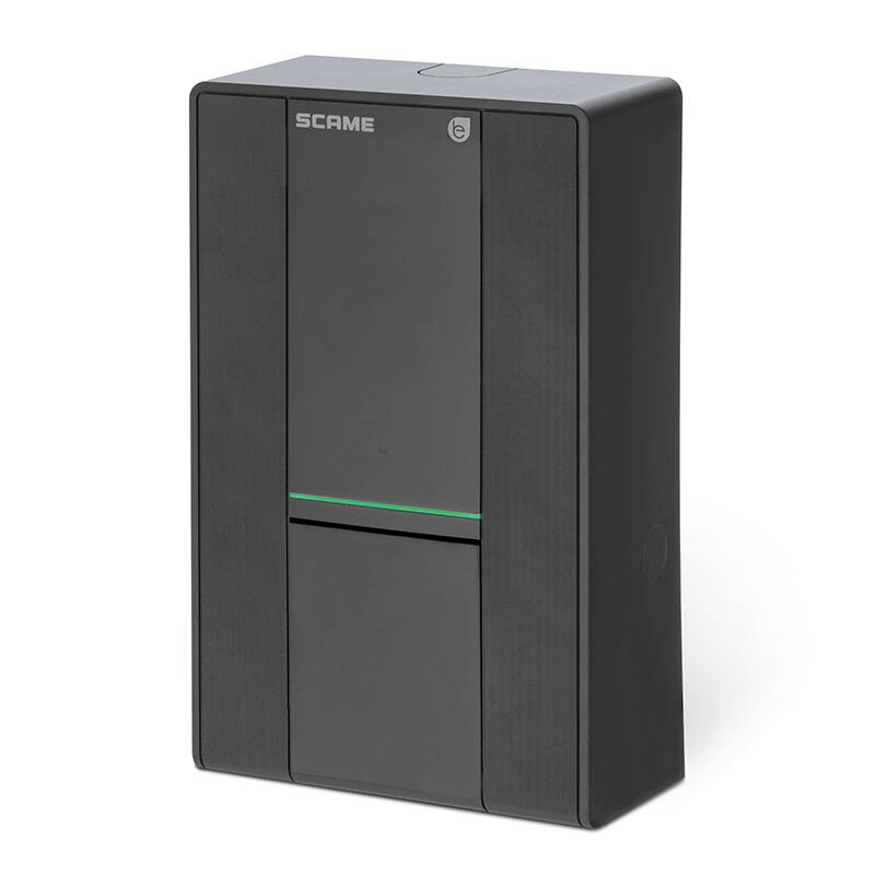Cargador para Coche Eléctrico SCAME 22kW Trifásico con Toma Conectar y Cargar 205.W119-D