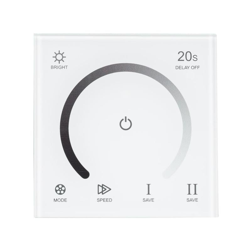 Controlador Regulador Pared Táctil para Tira LED 12/24V DC Monocolor