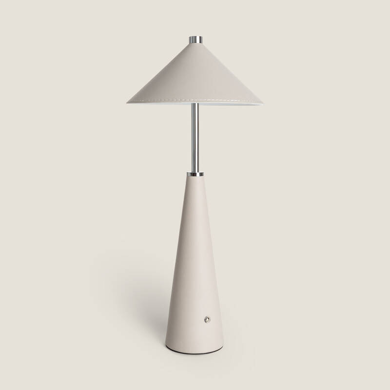Lámpara de Mesa LED Portátil Cuero  con Batería USB Recargable Tyu Tule