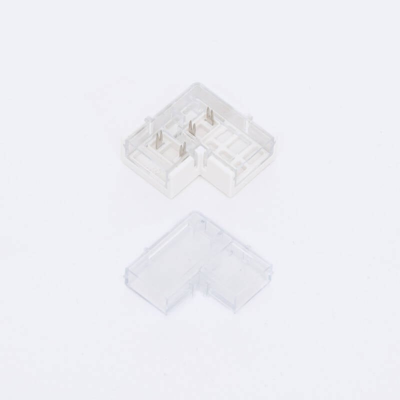 Conector Hipopótamo de Esquina para Tira LED SILICONE FLEX Ancho 10 mm Monocolor