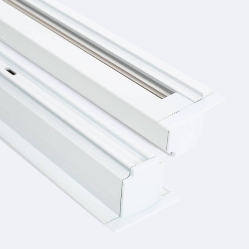 Carril Trifásico DALI Empotrable Aluminio para Focos LED 1 Metro