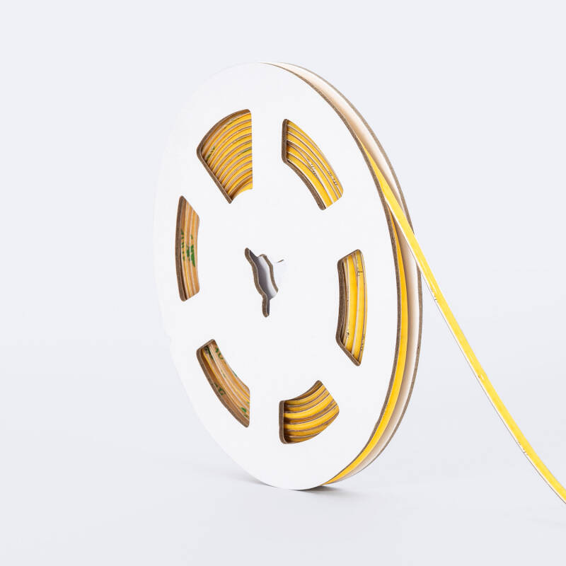 Tira LED 24V COB 320 LED/m 5m 3W/m 360 lm/m Ancho 3mm Superestrecha Corte 5 cm IP20 CRI90