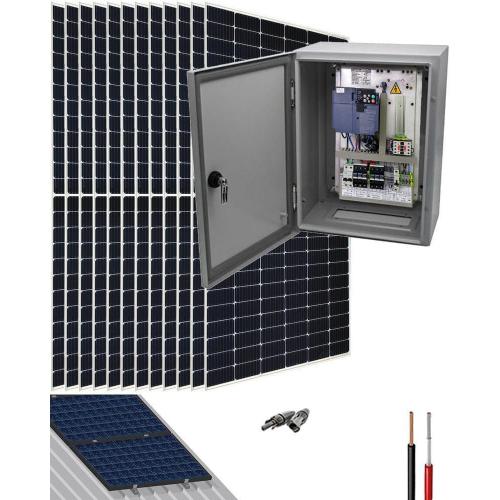 Kit Bombeo Solar con Bomba de Agua Trifásica 400V hasta 5.5cv