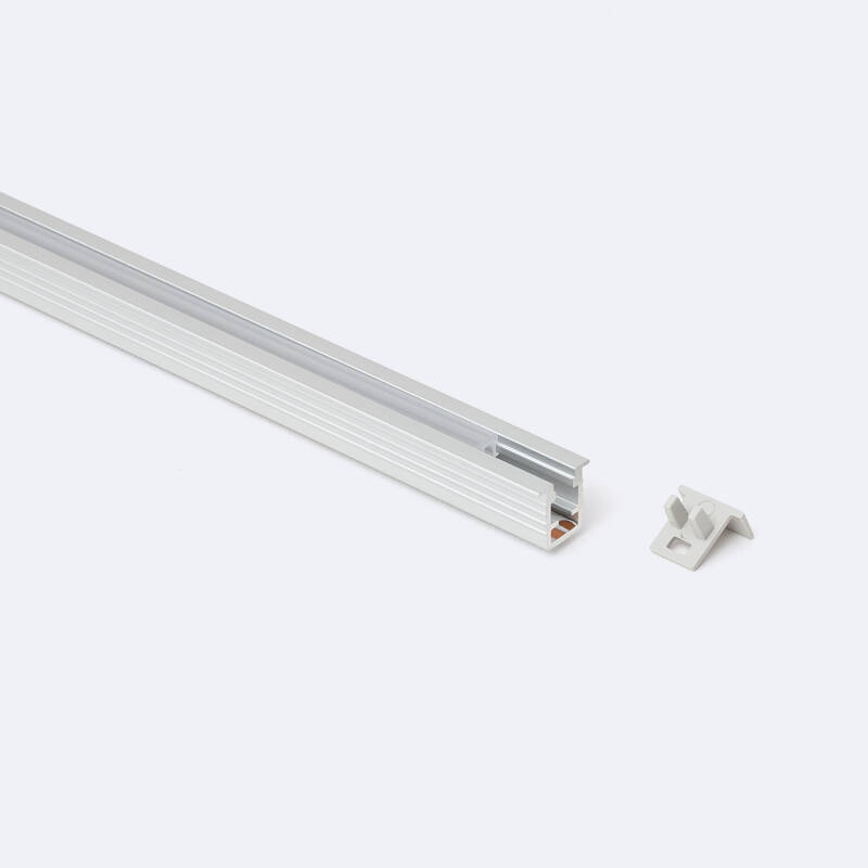 Perfil Aluminio Empotrable 2m para Tira LED hasta 6 mm