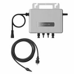 Kit Placa Solar Balcón Enchufable para Autoconsumo Fotovoltaico 1000W con Microinversor Ecoflow 800W