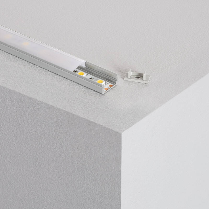 Perfil Aluminio Superficie para Tiras LED hasta 12 mm