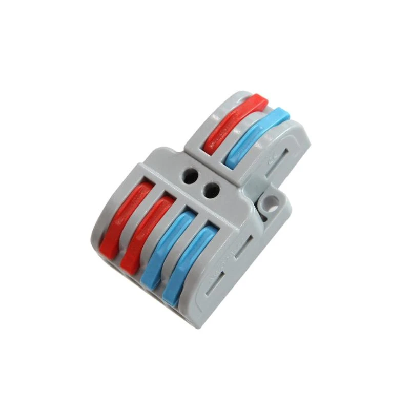 Pack 5 Conectores Rápidos 2 Entradas 4 Salidas SPL-42 para Cable Eléctrico de 0.08-4mm²