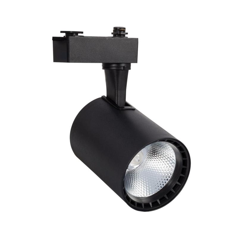 Foco Carril LED Monofásico 20W Bron Negro
