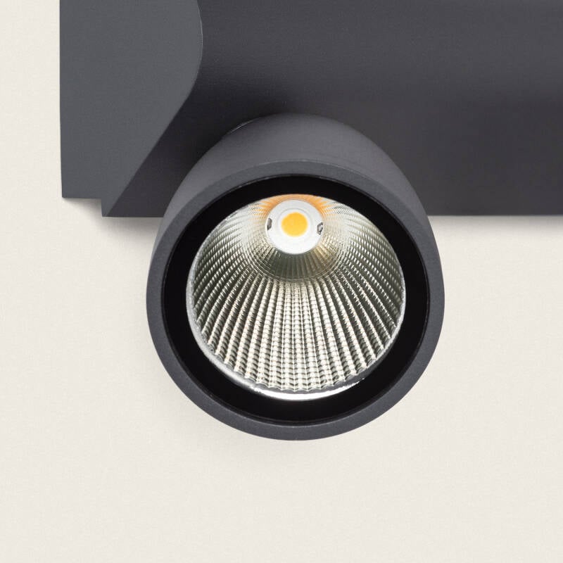Aplique de Pared Exterior LED 12W Aluminio Abel Large Dos Focos