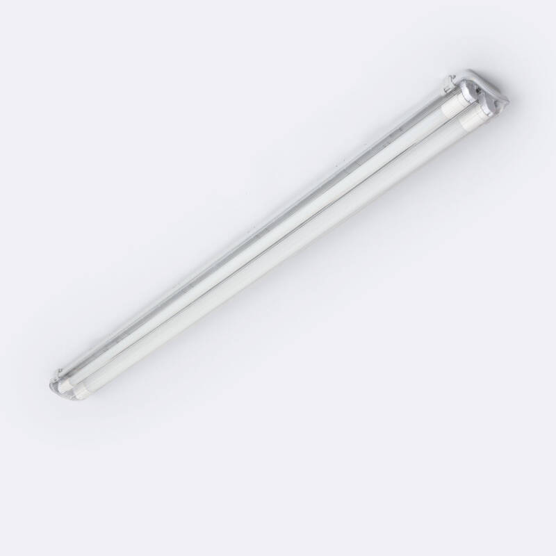 Pantalla Estanca 120cm IP65 con dos Tubos LED Cristal 18W 140lm/W