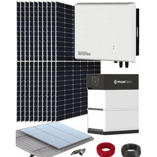 Kit Solar Híbrido Tensite 4kW con 10.65kWh Pylontech