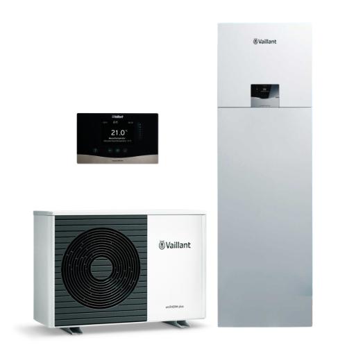 Bomba de Calor Aerotermia Bibloc Vaillant AroTherm Plus 8 con uniTOWER 190L y sensoCOMFORT Cableado