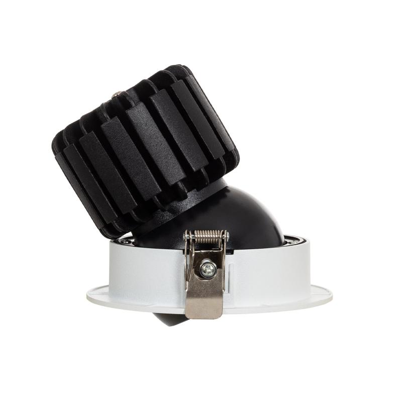 Foco Downlight LED 12W COB Direccionable 360º Circular Corte Ø 100 mm CRI90 Expert Color No Flicker