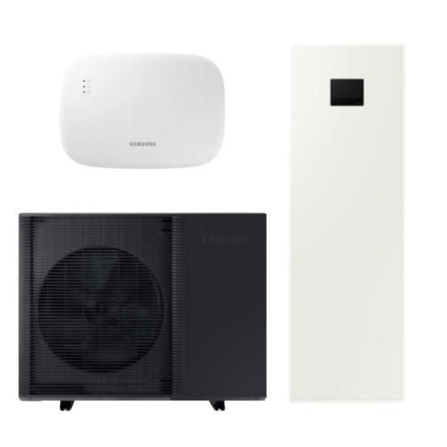 Bomba de Calor Aerotermia 14kW Samsung EHS Mono Alta Temperatura Quiet R32 con con Climatehub 200L 2 Zonas y Wi-Fi
