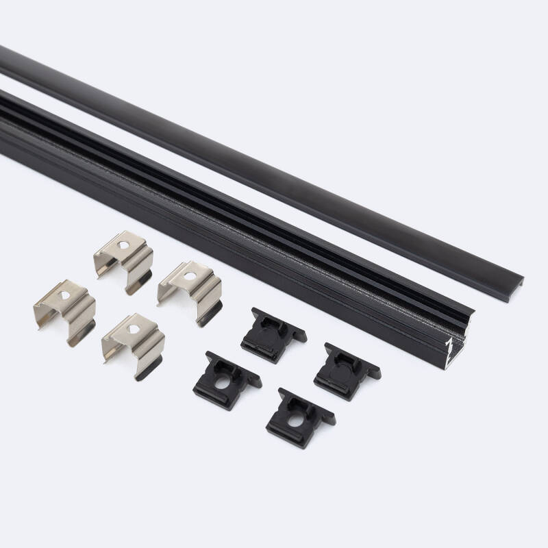 Perfil Aluminio Empotrable Estrecho para Tiras LED hasta 6 mm