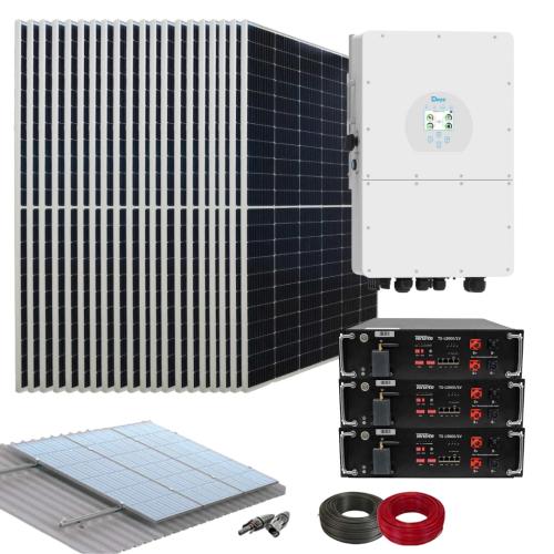 Kit Solar Híbrido con Inversor Deye Trifásico 10000W