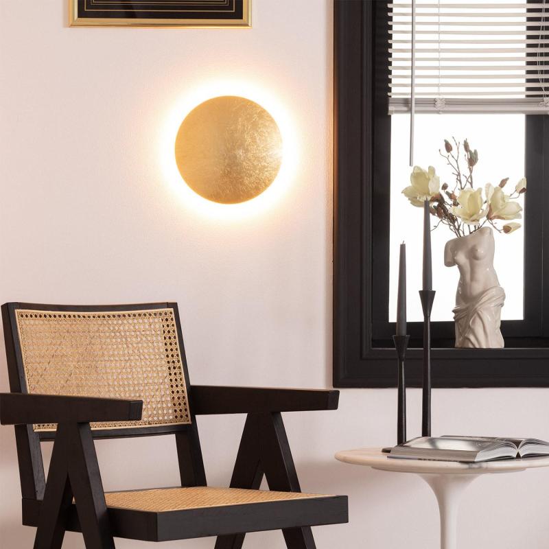 Aplique de Pared LED 18W de Aluminio Iris Dorado