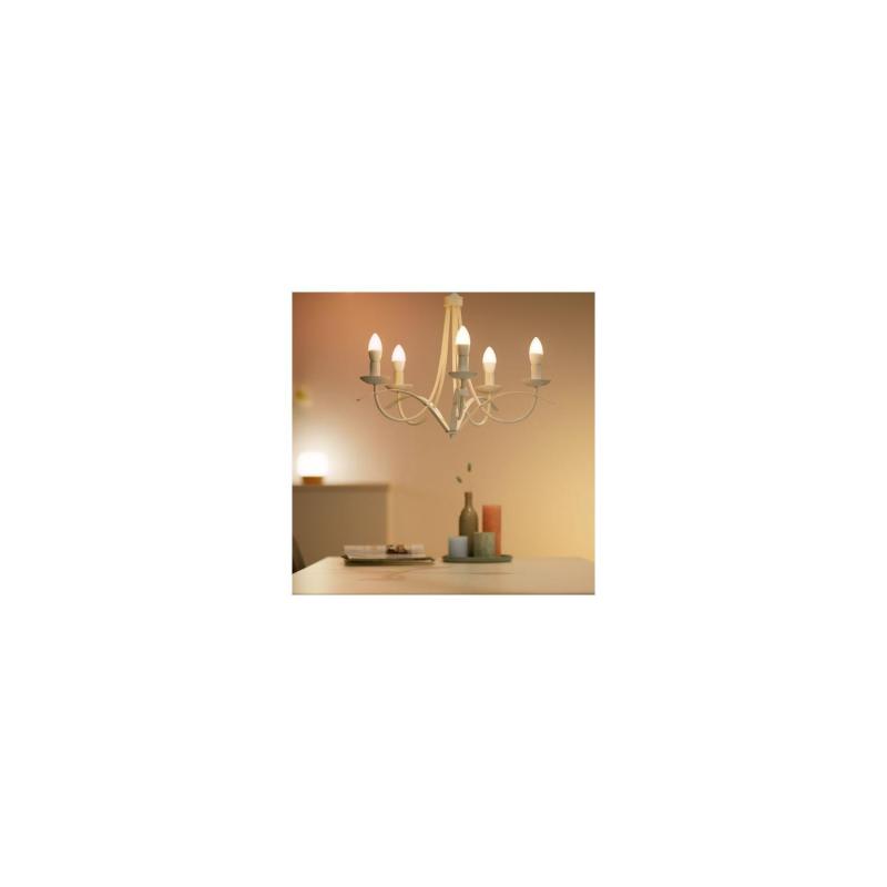 Bombilla Inteligente LED E14 4.9W 470 lm C37 WiFi + Bluetooth Regulable RGBWW WIZ