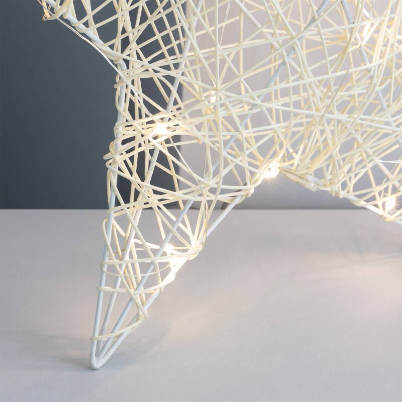 Estrella con Guirnalda de Luces LED Irawo 42x42 cm