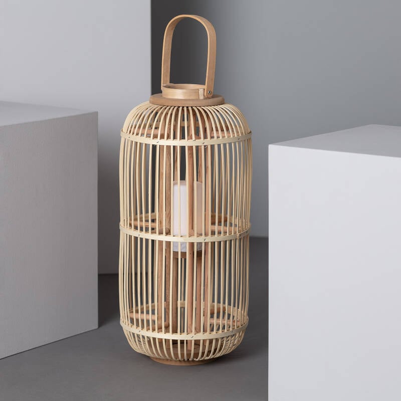 Lámpara de Mesa LED Portátil para Exterior Ratán Jávea
