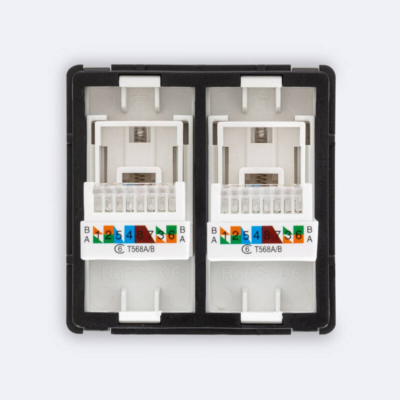 Toma RJ45 Cat 6 Doble Internet Modern