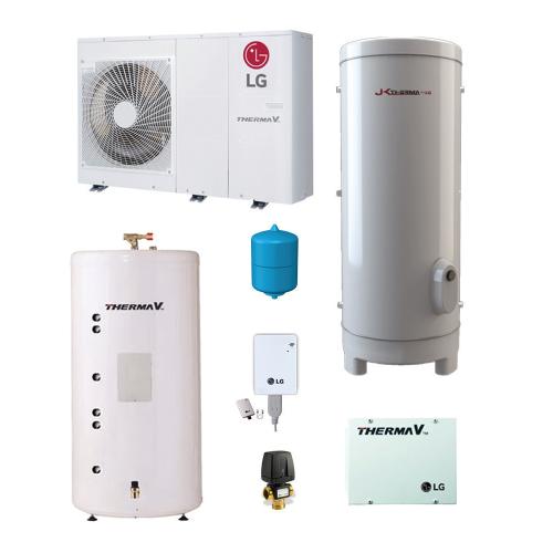 Kit Aerotermia ACS 300 litros LG Therma V R32 16kW para 200m2