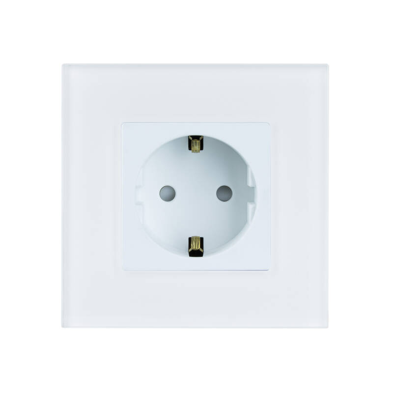 Enchufe Tipo F Schuko WiFi Con Marco de Cristal Modern
