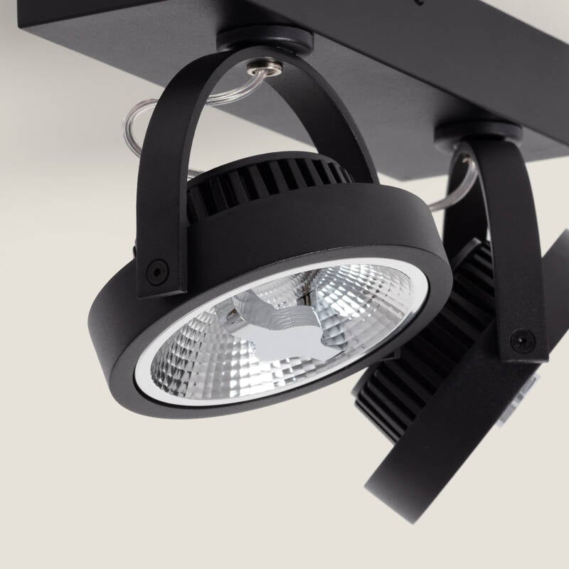 Foco LED 30W CREE de Superficie Direccionable AR111 Regulable Negro