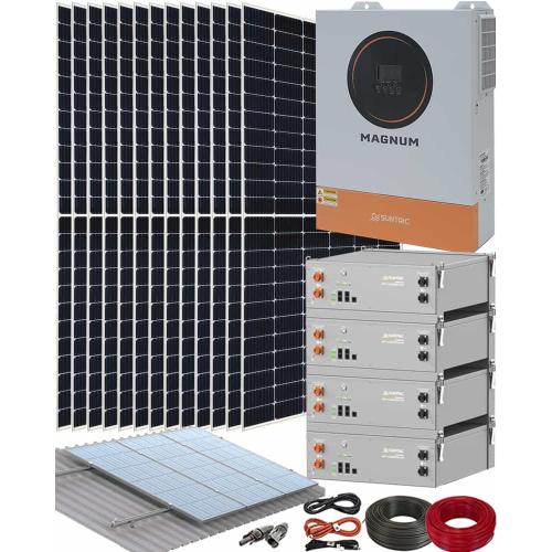 Kit Solar Aislada Litio 11000W 48V 48kWhdía