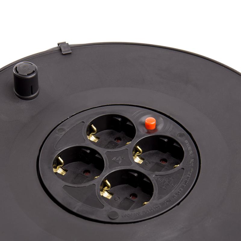 Carrete Alargador de Cable 50m 3x1.5mm con sistema Anti-Twist