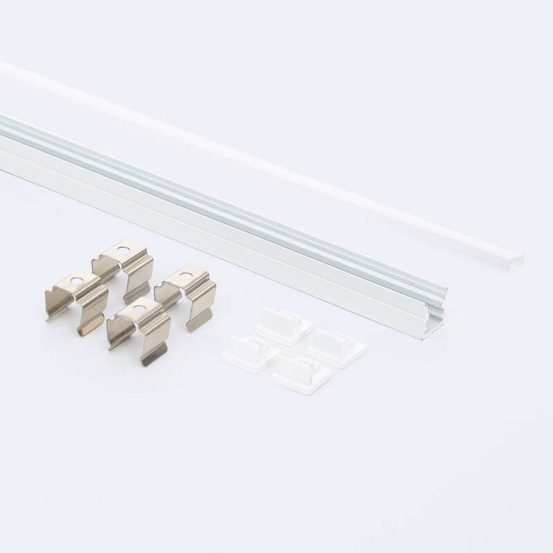 Perfil Aluminio Superficie para Tira LED hasta 8 mm