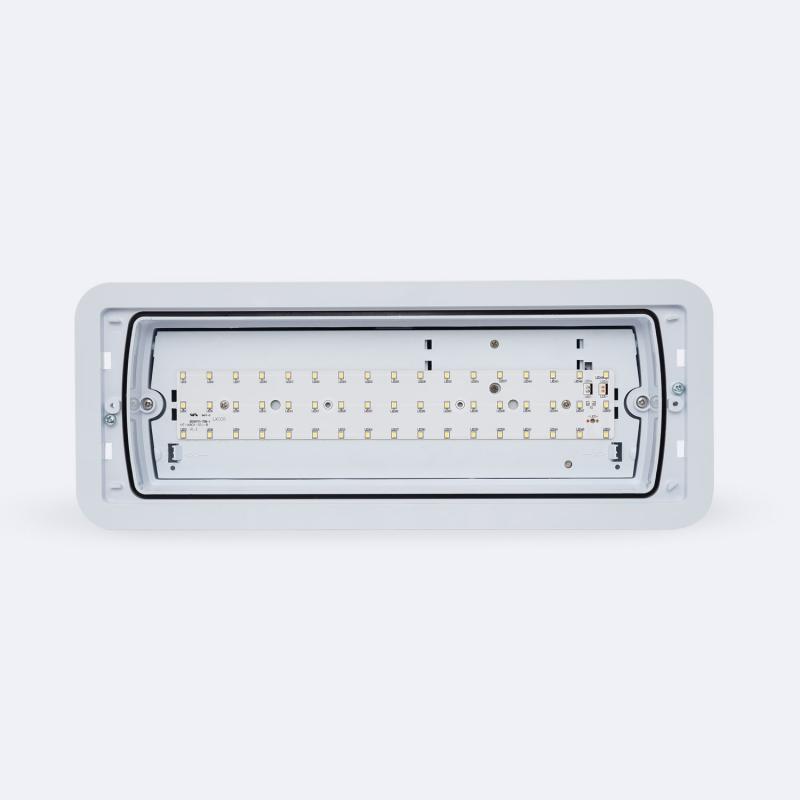 Luz Emergencia LED Empotrable 160lm Permanente/No Permanente Corte 155x400 mm