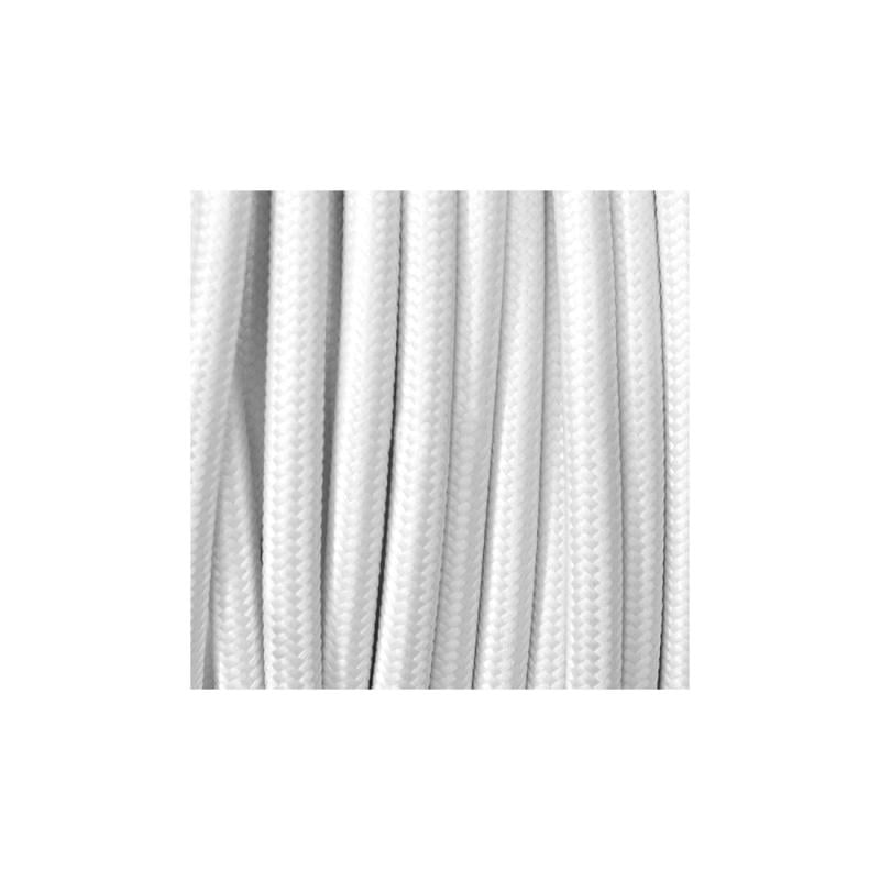 Cable Textil Eléctrico Blanco