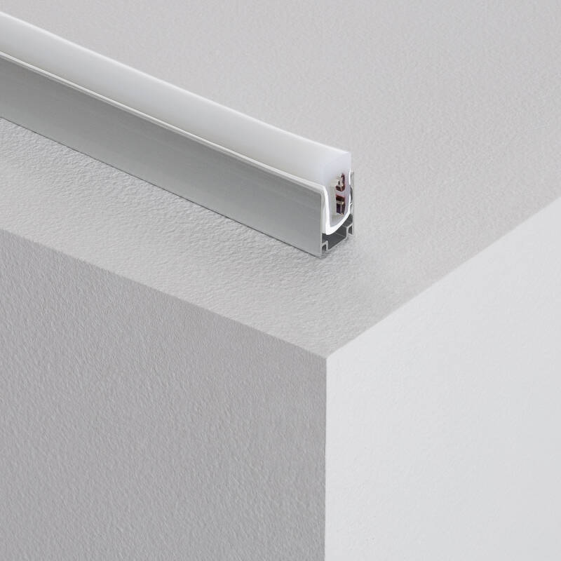 Perfil Aluminio 1m para Neón LED RGB Semicircular 180