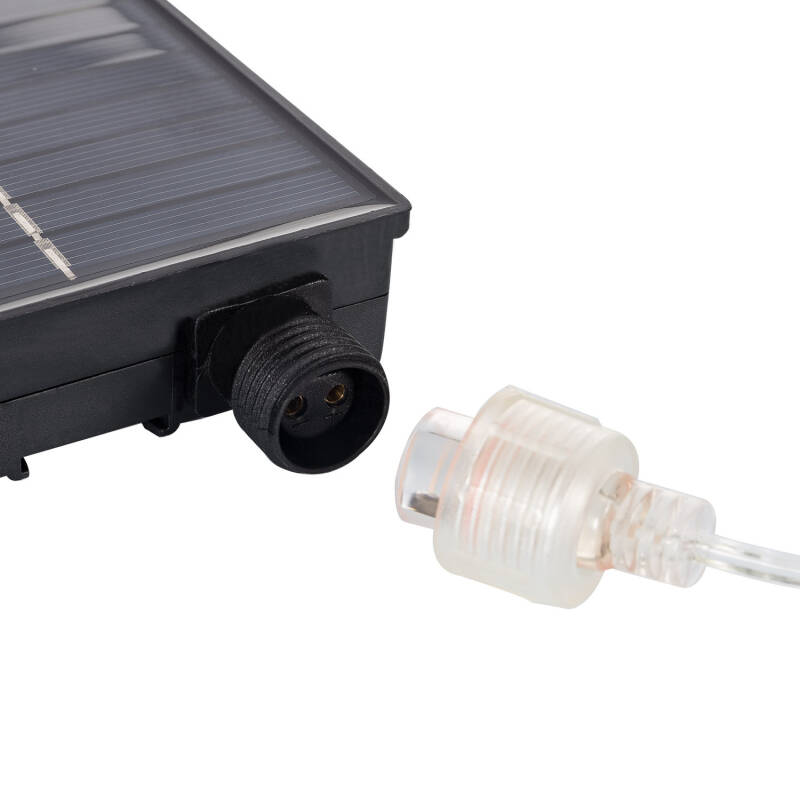 Tira LED Exterior Solar RGB 3V DC 30LED/m 5m IP65 Ancho 8mm Corte cada 3cm