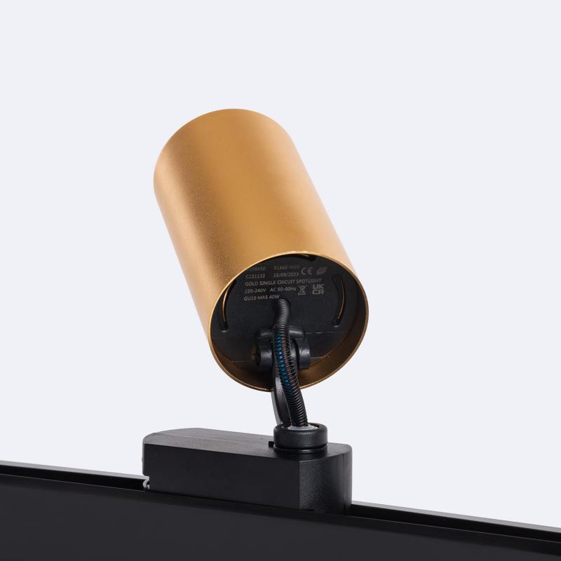 Foco Carril Monofásico Lux para Bombilla GU10